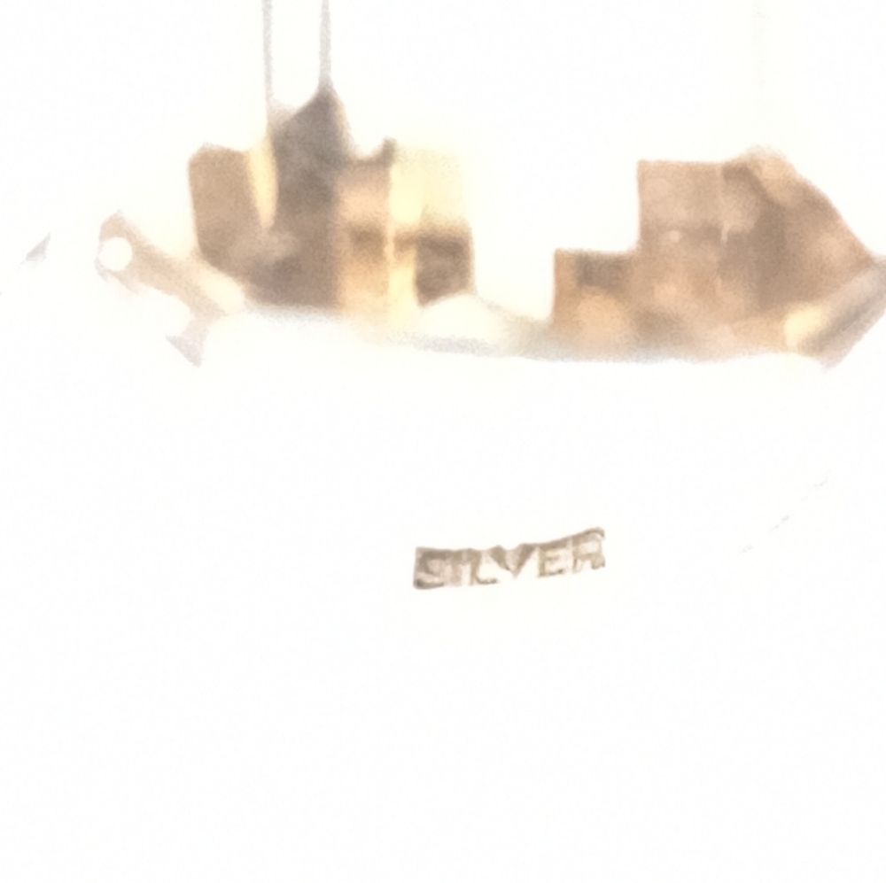 Vintage Silver Large Gemstone Ring - image 4